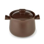 000_4.8 Quart Pottery Cooking Stockpot with Lid-1