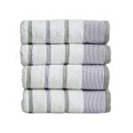 000_Cotton Decorative Stripe Quick-Dry Towel Set-1