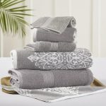 000_Modern Threads Artesia Damask 6-Piece Bath Towel Set-1