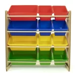 001_Children Wood and Plastic Toy Storage Racks-2
