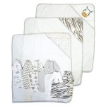 000_Spasilk Bath Hooded Towels & Washcloths Set-1