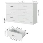 000_Drawer White Double Dresser-1