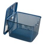 000_Extra Large Decorative Plastic Storage Basket With Lid-1